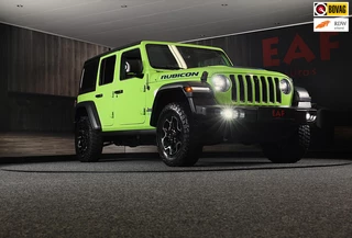 Hoofdafbeelding Jeep Wrangler Jeep Wrangler Unlimited 4xe 380 RUBICON / 360 Camera / Leder / Acc / Dode Hoek / Cognac Leder / Navi / Led / Pdc / 17 Inch