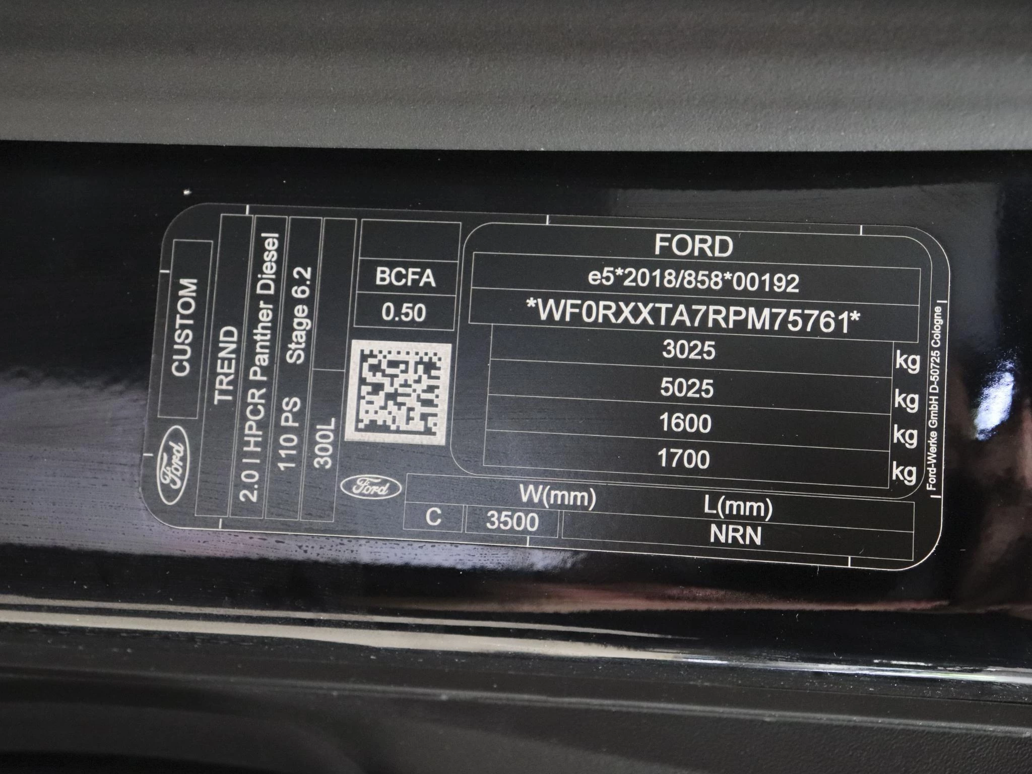 Hoofdafbeelding Ford Transit Custom