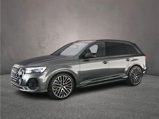 Hoofdafbeelding Audi SQ7 Audi SQ7 4.0 TFSI 507PK quattro 7p | Trekhaak | Pano | Derde zitrij | Headup | B&O | 4-Wiel | Rood-Stiksel | HD-Matrix | ACC | 360 Camera |