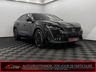 Hoofdafbeelding Peugeot 408 Peugeot 408 1.2 Hybrid 136 e-DCS6 GT Half leder, 360 Camera, Navi, Rijstrook correctie, Keyless start, Elektrische achterklep