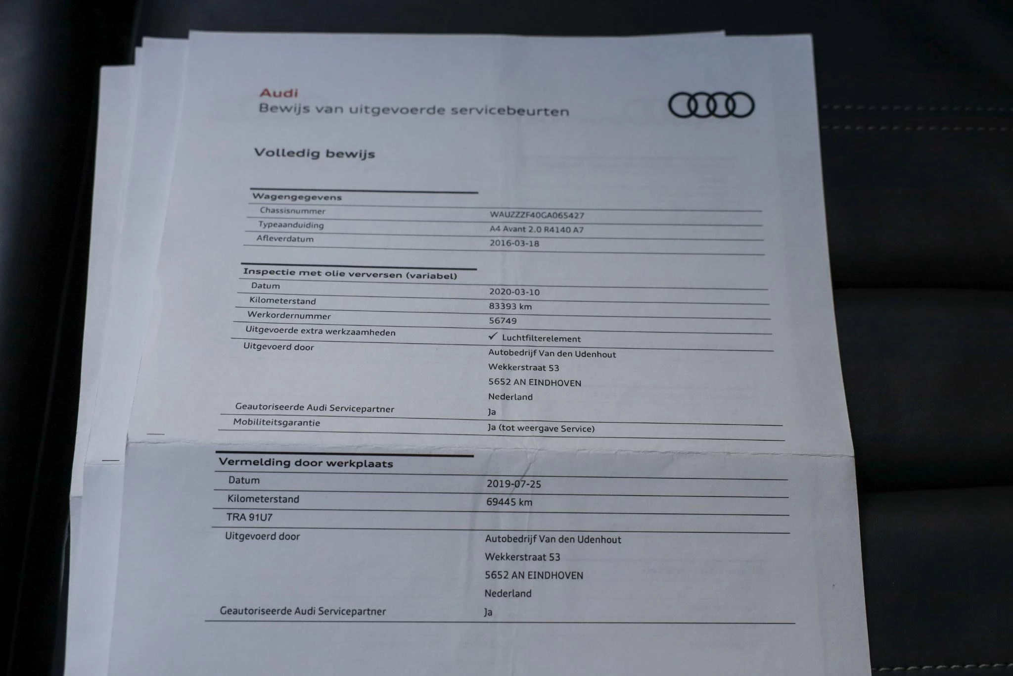 Hoofdafbeelding Audi A4