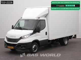 Iveco Daily 35C14 Laadklep Zijdeur Dubbellucht Bakwagen Airco Lat om Lat D'Hollandia Euro6 Meubelbak Koffer Airco