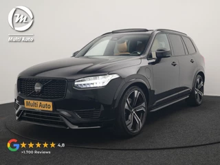 Volvo XC90 T8 Recharge AWD Ultimate Dark LONG RANGE 7 Persoons PHEV 455pk Dealer O.H. | Trekhaak Af Fabriek | Luchtvering | Panodak | Adaptive Cruise | Head Up | 360 Camera | Lederen Sportstoelen Massage & Ventilatie & Memory | Harman / Kardon | Keyless | Blis | Stoelen & Stuur Verwarmd | Plug In Hybrid |