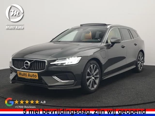 Volvo V60 T8 Twin Engine AWD Inscription PHEV 390pk | Panodak | Lederen Sportstoelen & Stuur Verwarmd | Apple Carplay | Navigatie | Cruise Control | Virtual | Achterbank Verwarmd | 18"L.M | Plug In Hybrid |