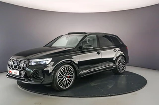 Audi Q7 55 TFSI e Pro Line S | Pano | B&O | Head Up | Trekhaak | HD-Matrix | S-Stoelen | 22 inch | Laser | 4-wiel best | 360Cam | Keyless | S-Line