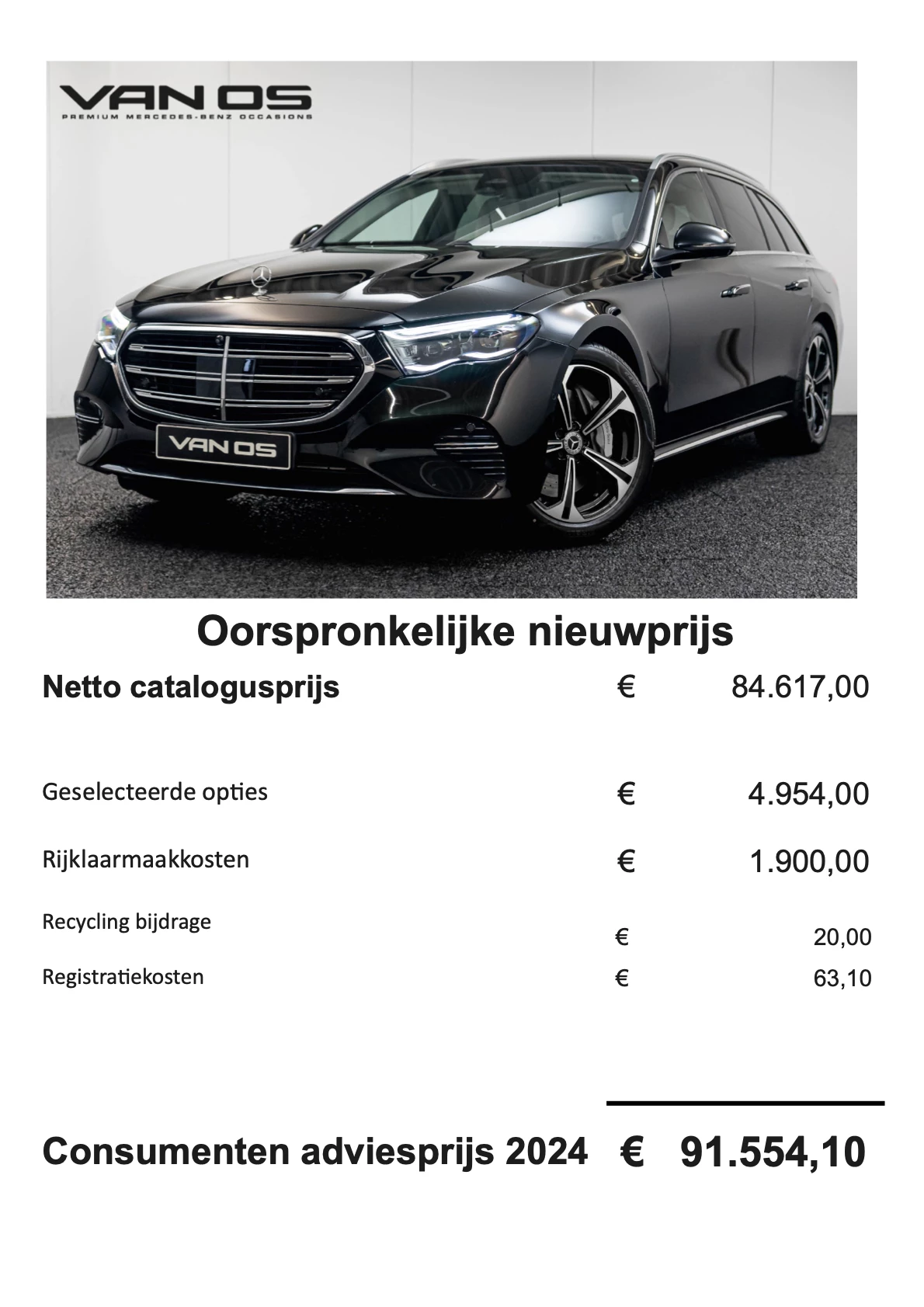 Hoofdafbeelding Mercedes-Benz E-Klasse