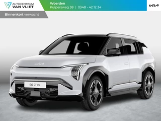 Hoofdafbeelding Kia EV3 Kia EV3 GT-Line 81.4 kWh | Levering Juni | 600km Rijbereik | Navi | 19" | Adapt. Cruise | Clima | Schuif/Kanteldak | Stoel&Stuurverw. | Priv Glass | BSM | Harman Kardon | LED | Private Lease € 614,- Actie !