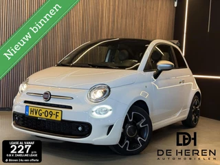 Fiat 500 1.0 Hybrid Rockstar LED Cabrio 12 MND GR,leer,airco