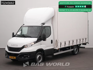 Iveco Daily 35S18 BPM VRIJ! 3.0L Laadklep 180PK Schuifzeilen Airco Cruise Bakwagen Euro6 Meubelbak Zeilenwagen Schuifzeil Plane 22m3 Airco Cruise control