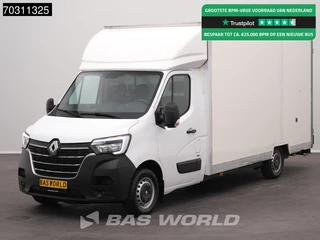 Renault Master 145PK Lowliner Bakwagen LED Navi Airco Cruise Camera Euro6 Meubelbak Koffer Verkoopwagen Pakketwagen Airco Cruise control