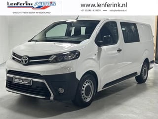 Toyota PROACE Worker 2.0 D-4D 145 pk Dubbel Cabine 6-Zits Airco Cruise Control, Dodehoek Assist, Apple Carplay, PDC achter