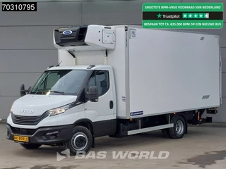 Iveco Daily 72C21 3.0L Automaat 1000KG Laadklep Koelwagen Vriezer Zijdeur 210PK Carrier Easycold 380v Stekker Airco Cruise Camera Euro6 Koel Koeler Kühl Kühler Kühlwagen Kühlkoffer Vries Vriezer Frigo Airco Cruise control