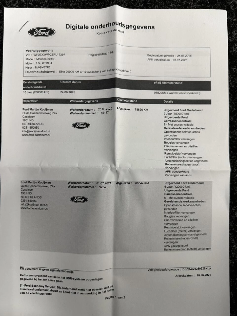 Hoofdafbeelding Ford Mondeo