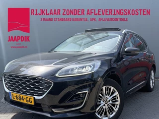 Ford Kuga BWJ 2021 2.5 210 PK PHEV Vignale PANO | TREKHAAK | FULL LED | ELEKTR. STOELEN | LEDER | STOEL + STUURVERW. | DAB | CAMERA | CARPLAY + ANDOIRD | KEYLESS | NAVI | CLIMA | CRUISE | LMV | PDC