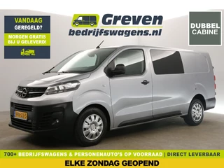 Opel Vivaro 2.0 CDTI L3H1 | Dubbele Cabine | 5 Persoons | Camera Airco Carplay Cruise Trekhaak Navi PDC