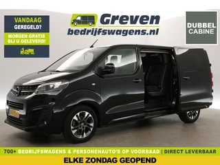 Opel Vivaro 2.0 CDTI L3H1 177PK Dubbele Cabine Heads-up Airco LED Cruise 360 Camera Carplay 6 Persoons Navi PDC 17"LMV