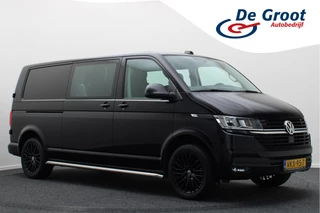 Volkswagen Transporter 2.0 TDI L2H1 DC Comfortline 5-Zits, Airco, Cruise, PDC, Navigatie, Trekhaak, Side-Bars, DAB, 18''