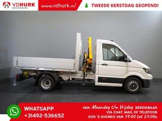 Volkswagen Crafter 6x 165 pk Effer 352S kraan/ Crane/ Gru/ Grue/ Kran/ Autokran/ Open laadbak/ Dubbel Lucht