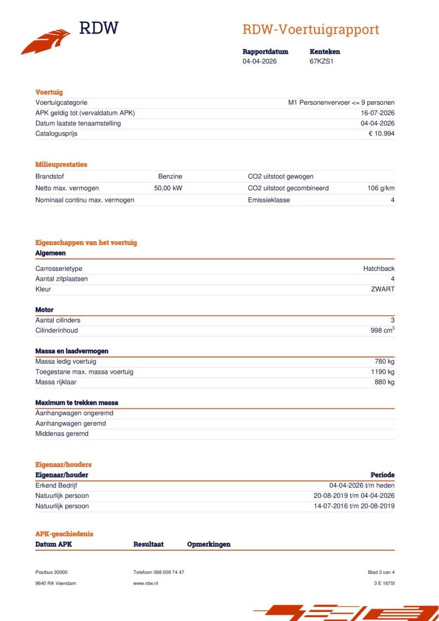 Hoofdafbeelding Peugeot 107