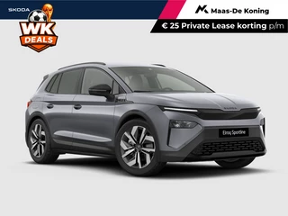 Škoda Elroq Sportline Elektromotor 210 kW / 286 PK SUV Graphite Grey | Trekhaak wegklapbaar | 3.000,- inruilbonus!!