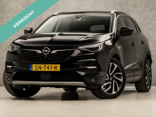 Opel Grandland X 1.2 Turbo Ultimate Sport Automaat (APPLE CARPLAY, GROOT NAVI, LEDER, STUUR/STOELVERWARMING, SPORTSTOELEN, 360 CAMERA, GETINT GLAS, LED KOPLAMPEN, TREKHAAK, NIEUWSTAAT)