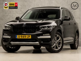 BMW X3 xDrive20i High Executive 184Pk Automaat (PANORAMADAK, HEAD-UP DISPLAY, GROOT NAVI, STUUR/STOELVERWARMING, ELEK SPORTSTOELEN, LEDER, ZWART HEMEL, GETINT GLAS, SFEERVERLICHTING, NIEUWSTAAT)