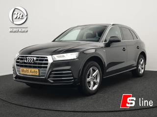 Audi Q5 50 TFSI e Quattro S Line Plug In Hybrid 299pk Dealer O.H PHEV | Alcantara Sportstoelen Verwarmd | Virtual Cockpit | Camera | Navi Plus | BLIS | LED | DAB |