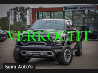 Dodge Ram 1500 TRX HELLCAT 6.2 V8 711PK | MEEST VOLLE UITVOERING | NL AUTO | LPG | BEADLOCK WHEELS | BLACK ON BLACK | CARBON | GRIJSKENTEKEN DC 5 PERSOONS |