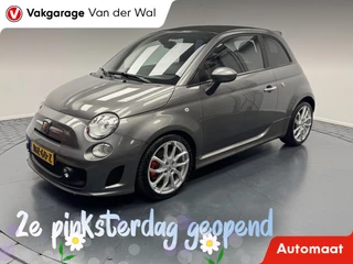 Fiat 500C 1.4-16V 140PK Abarth Cabriolet Automaat-Carplay-Clima-Camera-Leder-Lm17''velgen-Parkeersensoren-Xenon