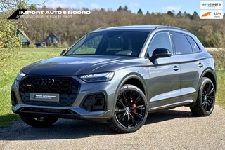 Audi Q5 55 TFSI e S Competition SQ5 Leer Stiksels Pano 360 ACC Trekhaak 21 inch S-line interieur