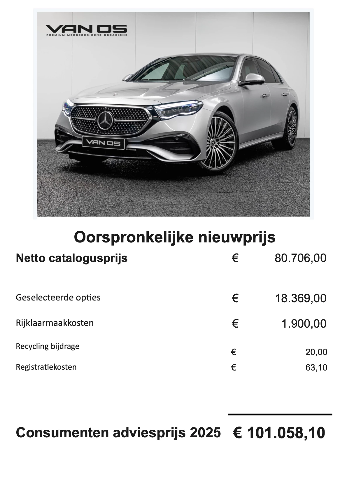 Hoofdafbeelding Mercedes-Benz E-Klasse