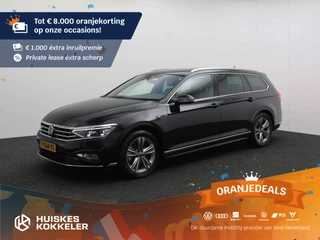 Hoofdafbeelding Volkswagen Passat Volkswagen Passat Variant R-Line Business 1.5 TSI 150pk DSG Automaat Adaptive cruise control, Elektrische achterklep, Achteruitrijcamera, Navigatie, LED matrix koplampen, Stoelverwarming