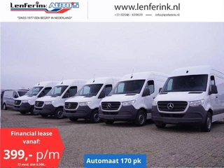 Mercedes-Benz Sprinter 317 CDI 170 pk Aut. L2H2 Navi va 399,- p/m Camera, Apple Carplay, PDC V+A, Laadruimte Pakket, 3-Zits