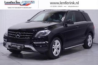 Mercedes-Benz M-klasse 350 BlueTEC schuifdak lederen bekleding luchtvering wegklapbare trekhaak electr achterklep treeplanken  stoelverwarming massage beide voorstoelen memory private glas winterpakket bi-xenon navigatie en spiegelpakket 360 camera