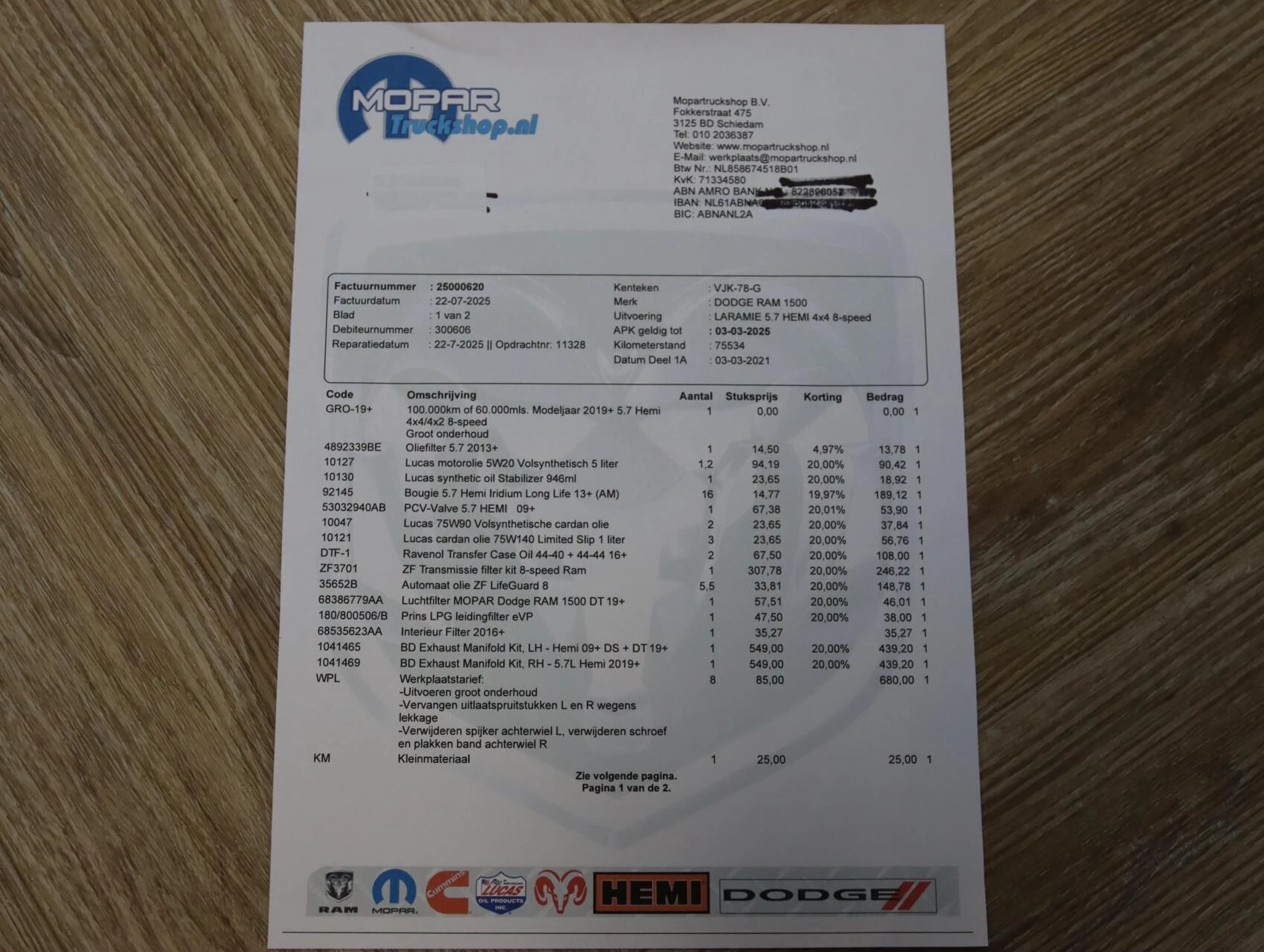 Hoofdafbeelding Dodge Ram 1500