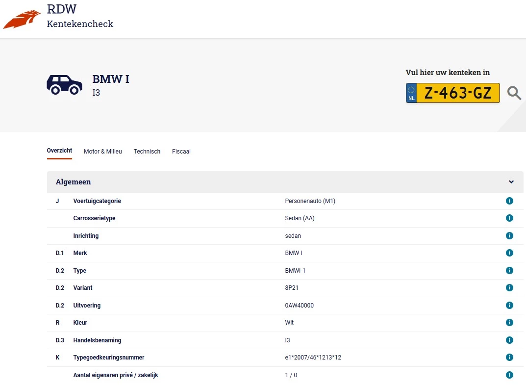 Hoofdafbeelding BMW i3