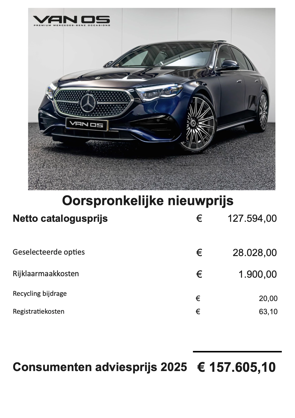 Hoofdafbeelding Mercedes-Benz E-Klasse
