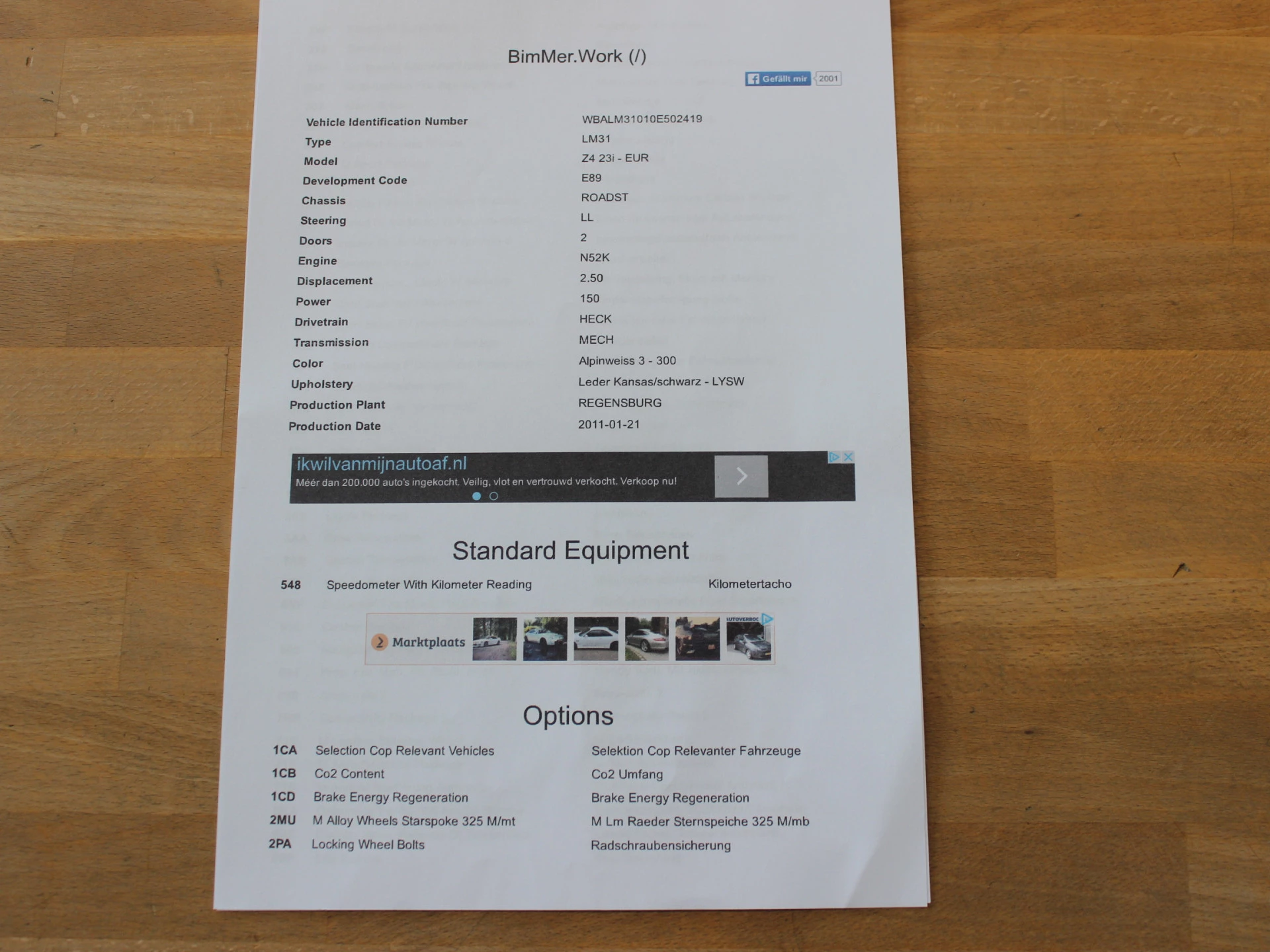 Hoofdafbeelding BMW Z4