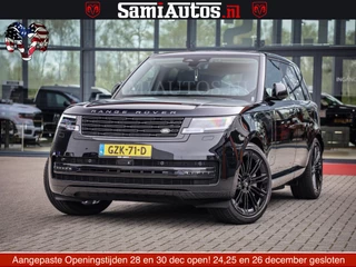 Land Rover Range Rover P550e | NIGHT | GARANTIE TOT 14-03-2029 | HEAD-UP | ACHTERAS BESTURING | SOFT CLOSE | PHEV | 23 INCH VELGEN | PANORAMADAK | STUURVERWARMING | STOEL KOELING | Fabrieksgarantie tot 14-03-2029 – Geniet van gemoedsrust met uitgebreide dekking tot deze datum. GZK-71-D