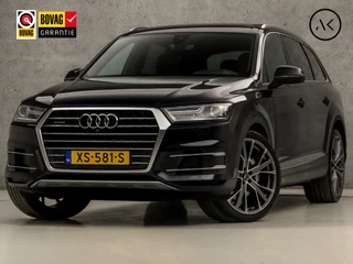 Audi Q7 3.0 TFSI quattro Sport 7 Persoons 334Pk Automaat (PANORAMADAK, VIRTUAL COCKPIT, LUCHTVERING, GROOT NAVI, MEMORY SEATS, HEAD-UP DISPLAY, 360 CAMERA, BOSE AUDIO, ZWART HEMEL, NIEUWSTAAT)