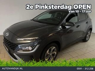Hyundai Kona 1.6 GDI HEV HYBRID AUTOMAAT AIRCO CLIMA NAVI FRONTASSIST STUURVERW STOELVERW APPLE CARPLAY NIEUWSTAAT