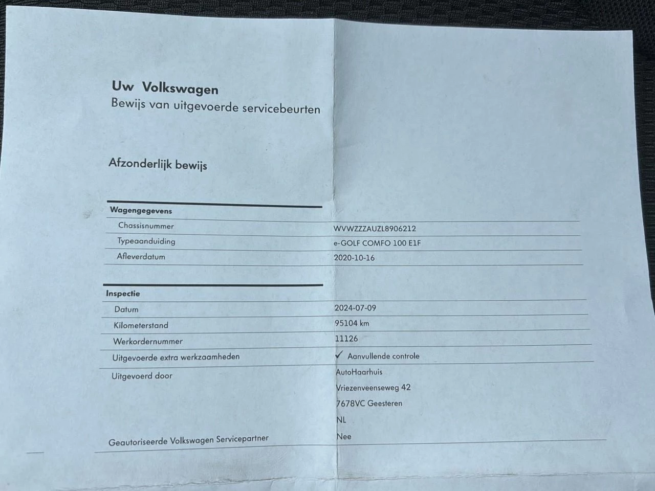 Hoofdafbeelding Volkswagen e-Golf
