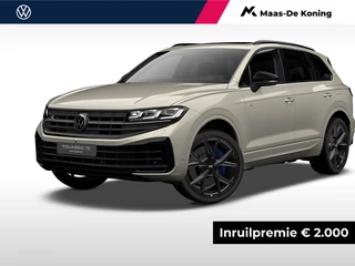 Hoofdafbeelding Volkswagen Touareg Volkswagen Touareg R Edition 3.0 eHybrid 462 pk 8 versn. · Comfort pakket · Nachtzichtassistent (night vision) · Opberg pakket · Trekhaak inclusief aanhangermanoeuvreerhulp 'trailer assist'