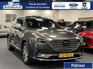 Hoofdafbeelding Mazda CX-9 Mazda CX-9 2.5 SkyActiv-G Signature Turbo Automaat 231PK AWD 7-Pers Navi Leder Radar Cruise 1587kg Trekgewicht Apple CarPlay