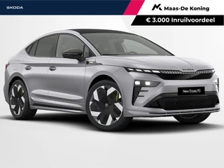 Hoofdafbeelding Škoda Enyaq Coupe Škoda Enyaq coupé iv RS Elektromotor 250 kW / 340 PK SUV | 21'' inch Vision Velgen | Business Upgrade Advanced | Trekhaak wegklapbaar | €3000,- inruilpremie