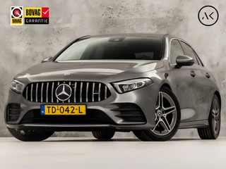 Mercedes-Benz A-Klasse 200 AMG Sport 163Pk Automaat (GROOT NAVI, SFEERVERLICHTING, CAMERA, LEDER, STOELVERWARMING, SPORTSTOELEN, GETINT GLAS, LANE ASSIST, NIEUWE APK, NIEUWSTAAT)