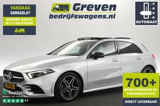 Mercedes-Benz A-Klasse 180 AMG Automaat Pano Sfeerverl. Camera LED Nightpakket Virtual Clima Memory-seats Premium-Audio Cruise Navi PDC 18''LMV