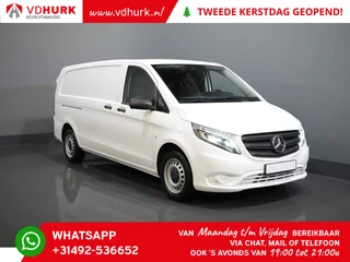 Mercedes-Benz Vito 116 CDI Aut. L3 XL LED/ 2x Schuifdeur/ Standkachel/ Stoelverw/ Carplay/ Camera/ Cruise/ Trekhaak