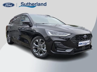 Hoofdafbeelding Ford Focus Ford Focus 1.0 EcoBoost Hybrid ST Line Wagon 155pk Automaat | Winter Pack | Agate Black | 12.3 inch personaliseerbare Digital Cockpit | Achteruitrijcamera | Draadloos opladen mobiele telefoon | Ford Keyless Entry