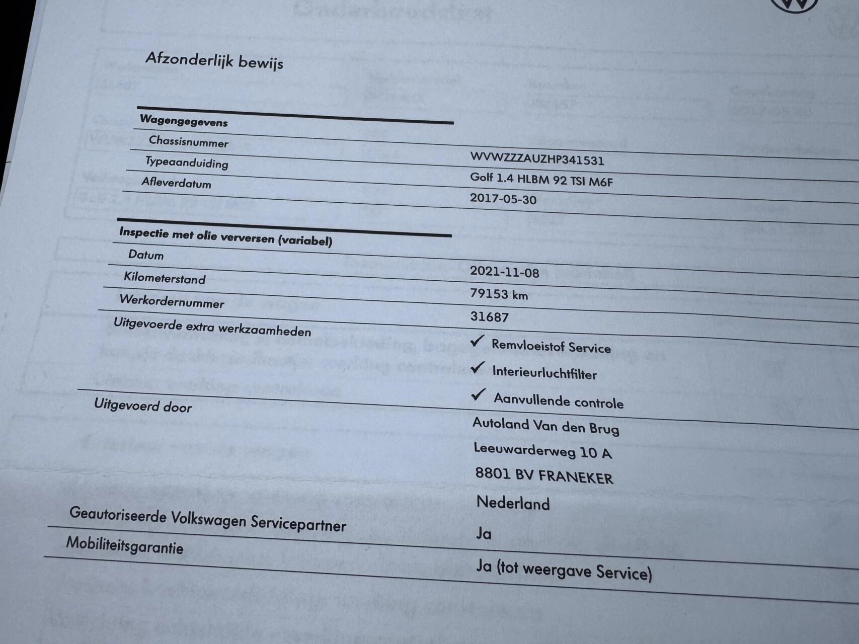 Hoofdafbeelding Volkswagen Golf